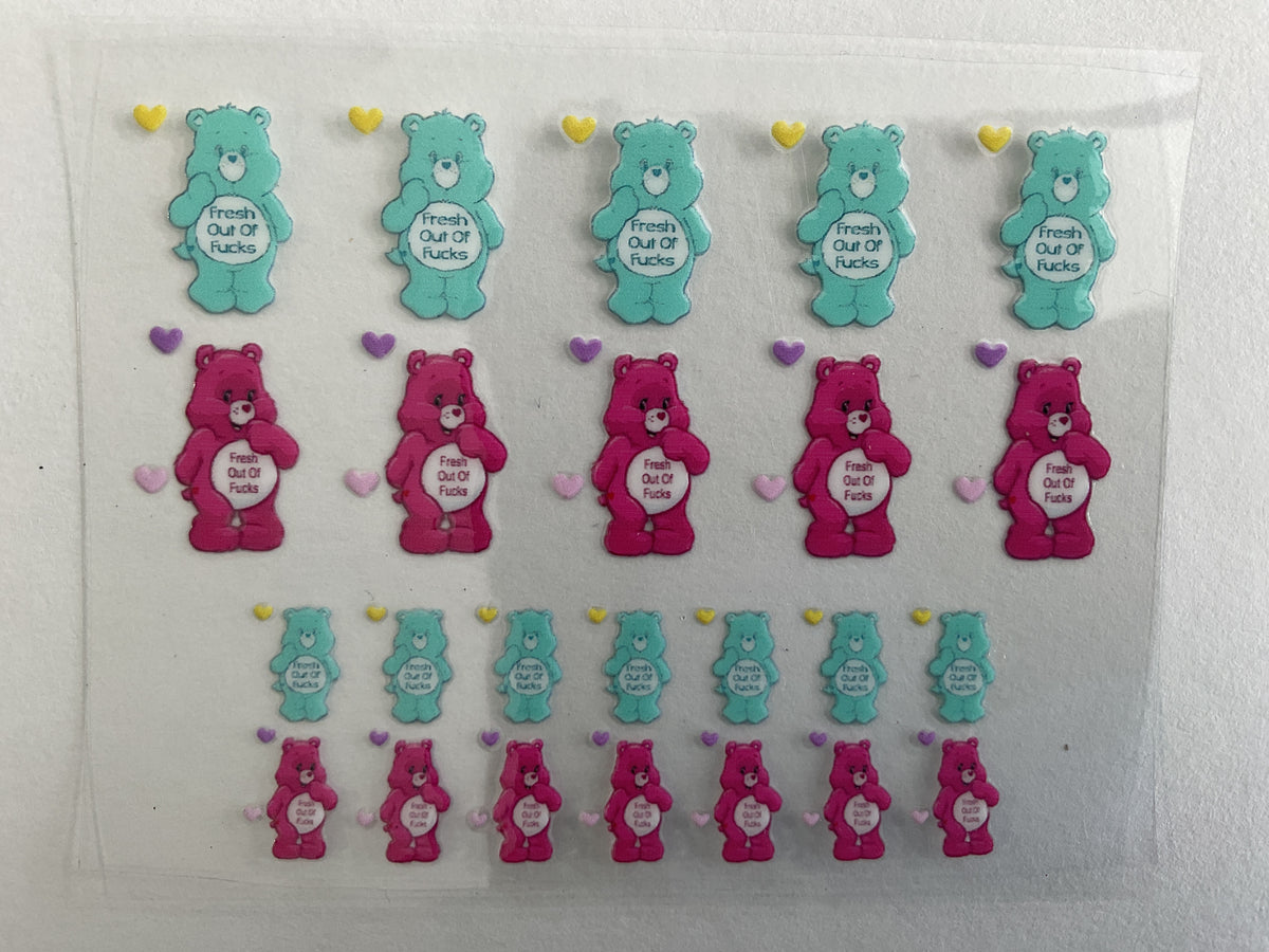 Swear Bears Fresh Out of Fs - Tumbler Keychain Wrap