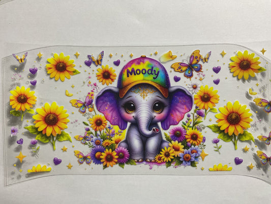 Moody Elephant - UV DTF