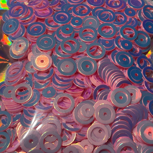 Multi Size Rings Pink Purple Shift - Glitter Shapes