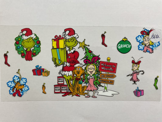 136C - Green Guy Family - Tumbler Wrap
