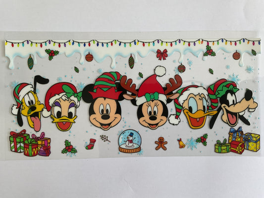 92C - Christmas Mouse Family - Tumbler Wrap