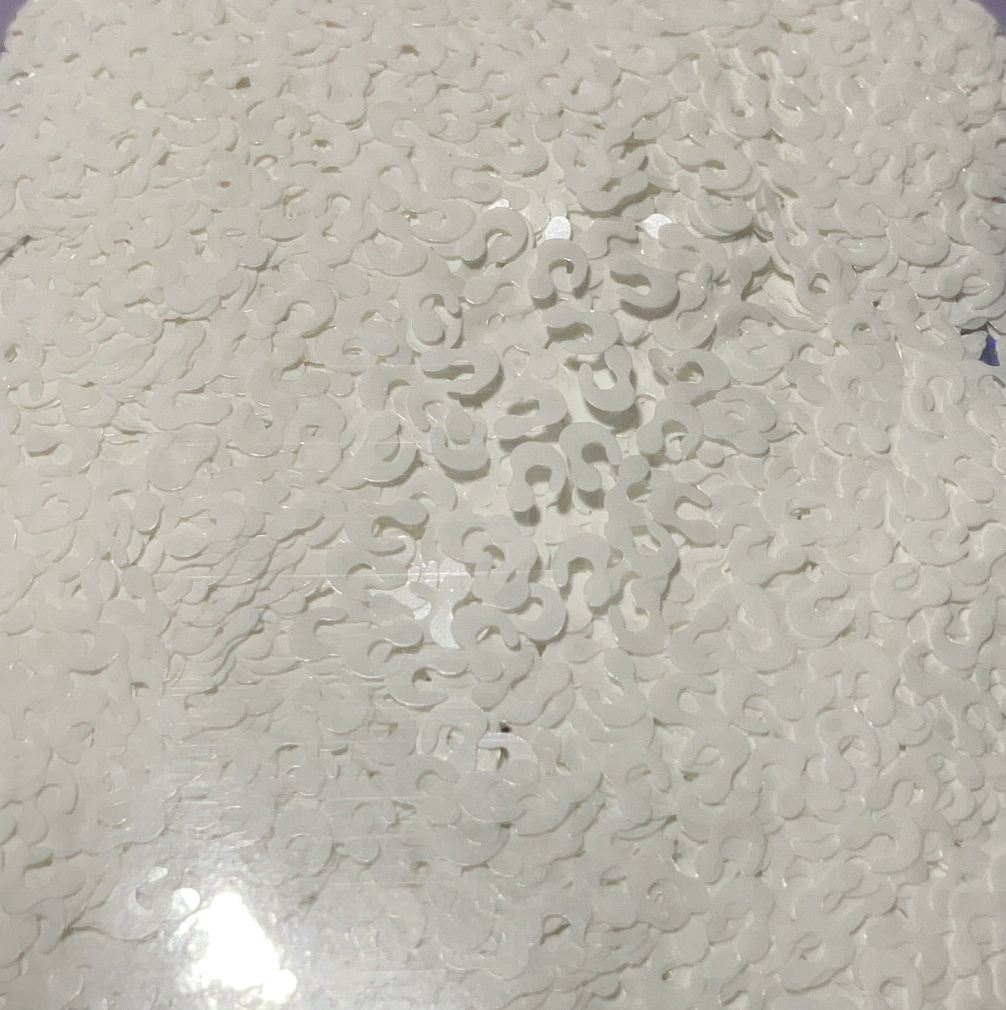 White Leopard Spots - Glitter Shapes