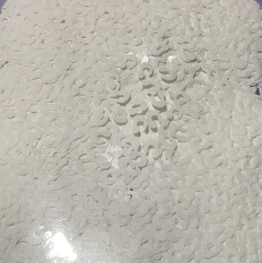 Leopard Spots White - Glitter Shapes