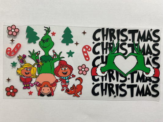 95C - Green Guy Christmas - Tumbler Wrap