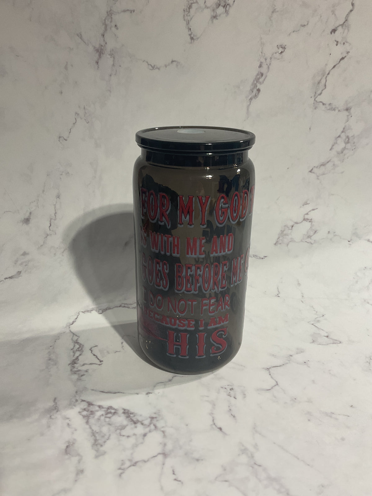 16oz Black I Am the Son of a King… - Premade NON-Snow Globe Tumbler