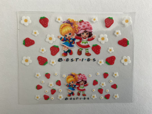 Retro Besties - Tumbler Keychain Wrap