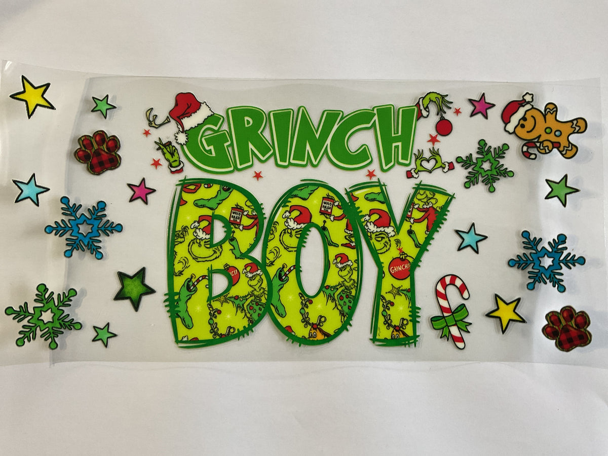 Christmas Grinch Boy - UV DTF