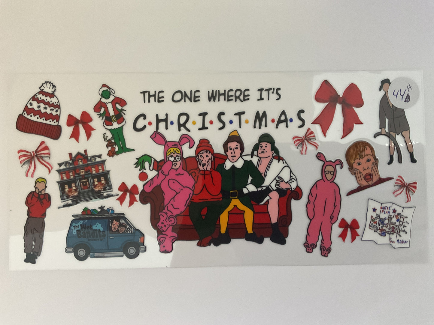 #44H - Christmas Friends - UV DTF