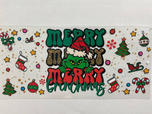 100C - Green Guy Christmas - Tumbler Wrap