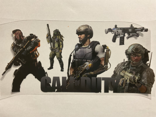 Game The Call Soldiers - UV DTF Tumbler Wrap
