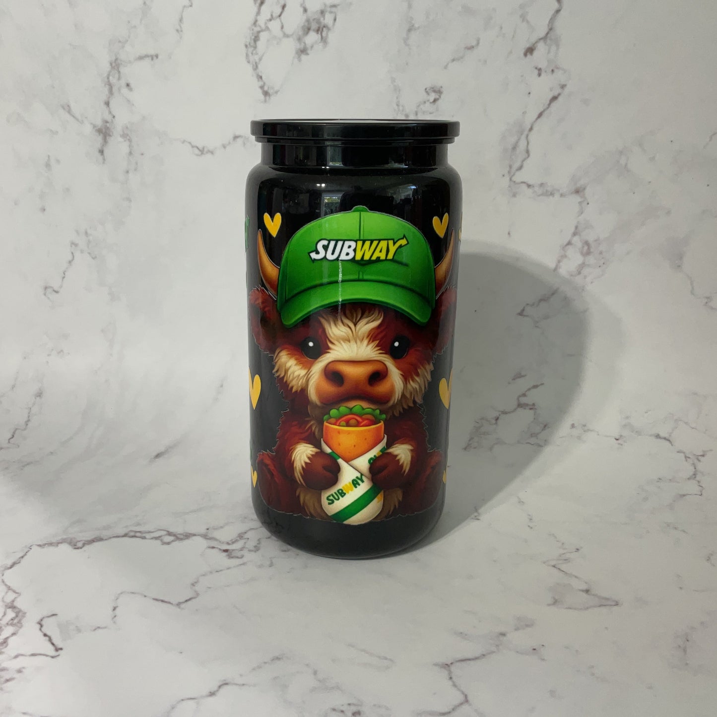 16oz Subway Highland Cow Tumbler