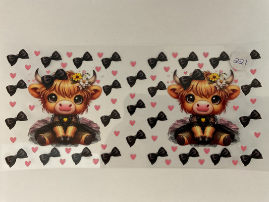 #221 - Cow - UV DTF