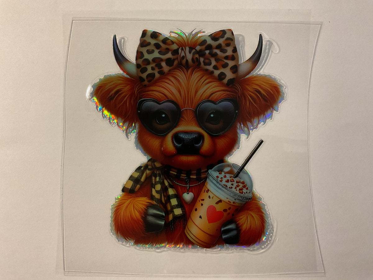 Bougie Cow Holographic - UV DTF