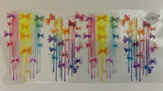 #1480 - Rainbow Bows - UV DTF