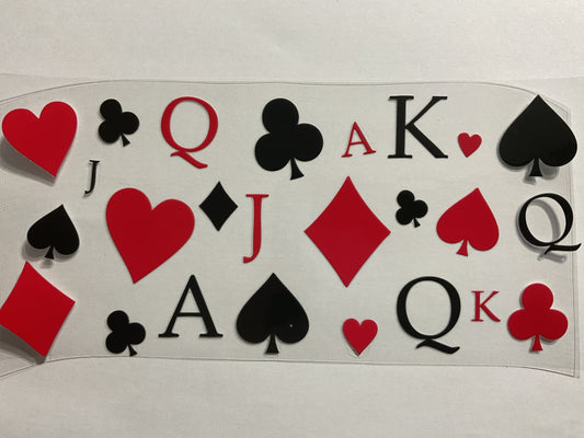 Game Cards - UV DTF Tumbler Wrap