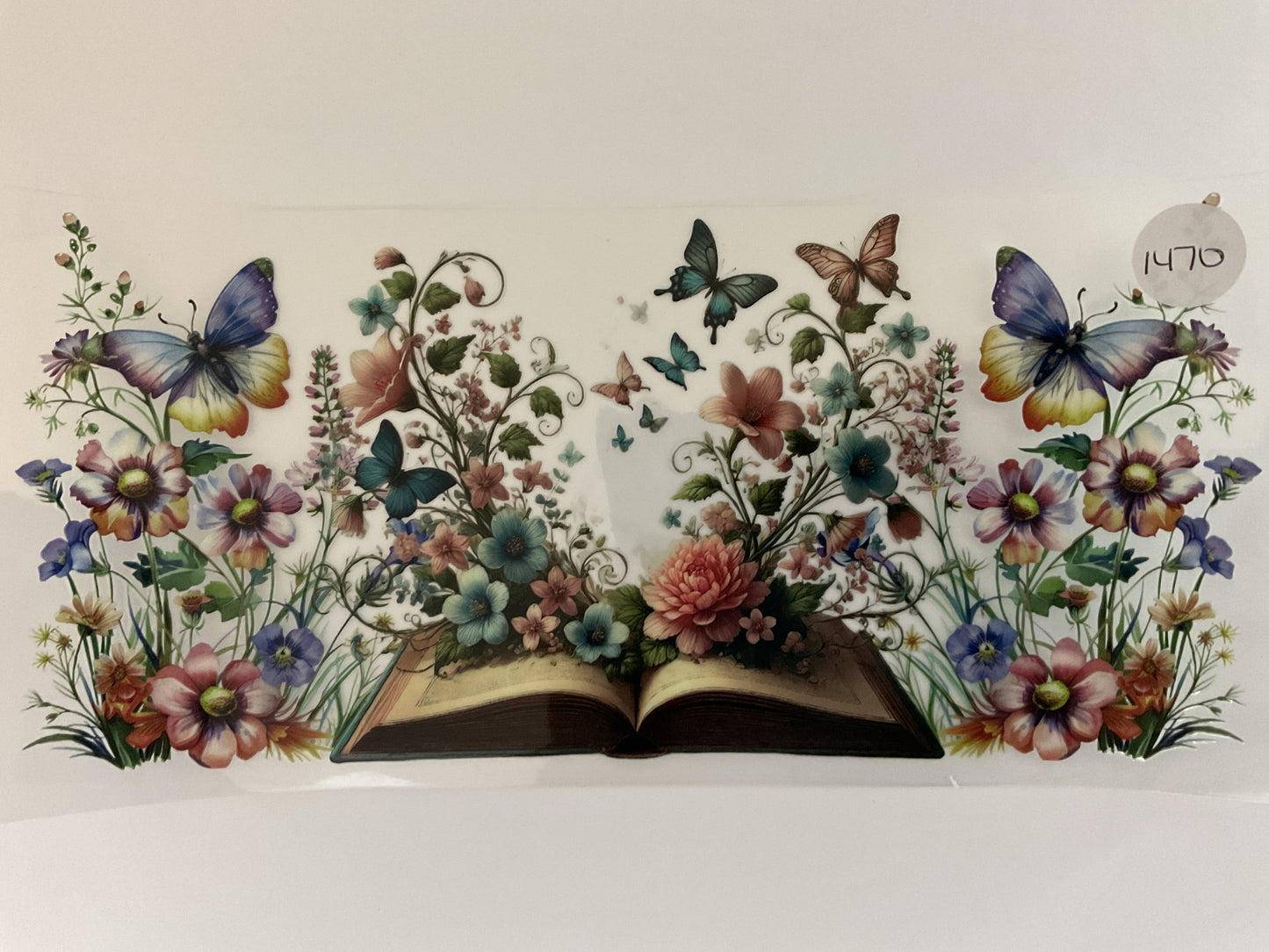 #1470 - Books Butterflies - UV DTF