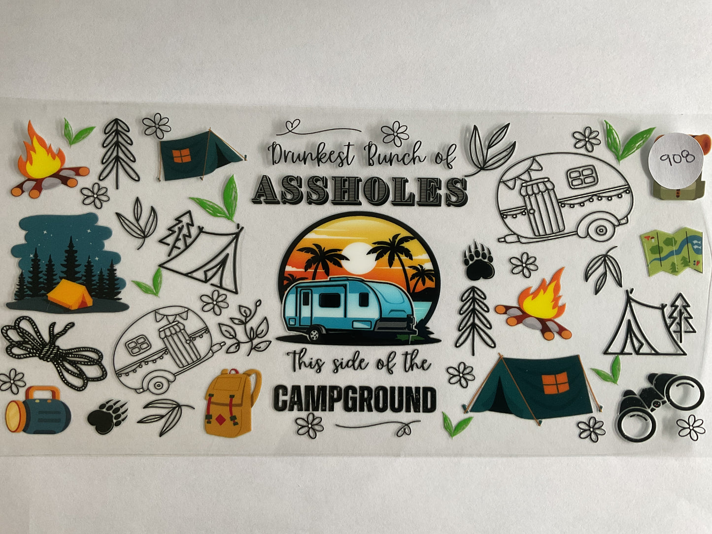 #908 - Camping - UV DTF