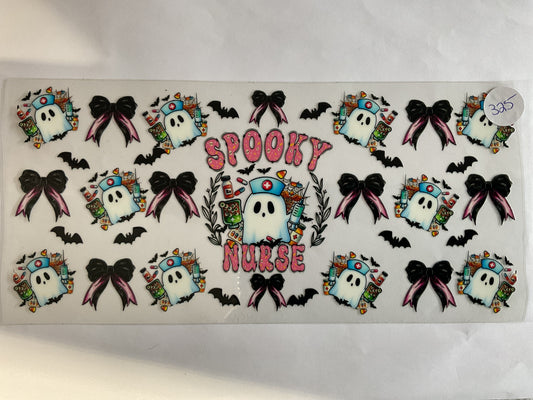 Spooky Nurse Ghost - UV DTF