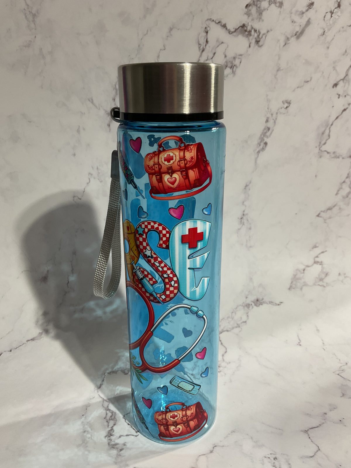 18oz Nurse - Blue Premade Bottle