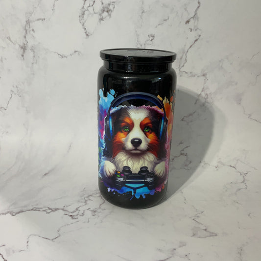 16oz Dog Gamer Tumbler