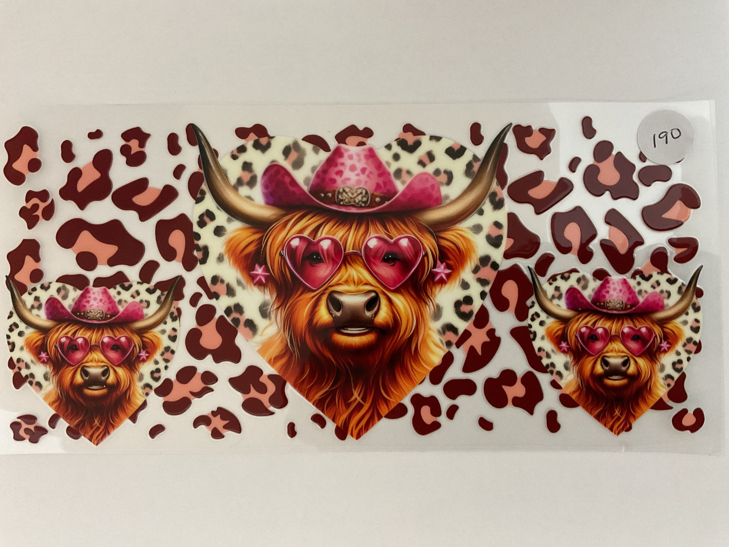 #190 - Cow - UV DTF