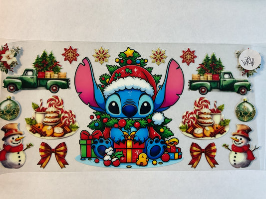 62C - Blue Guy Christmas - UV DTF