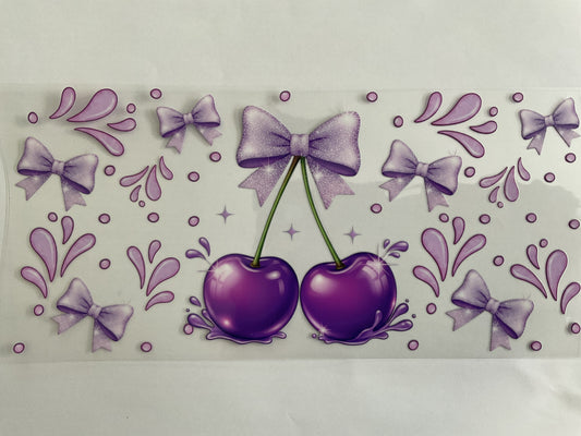 Purple Cherries - UV DTF