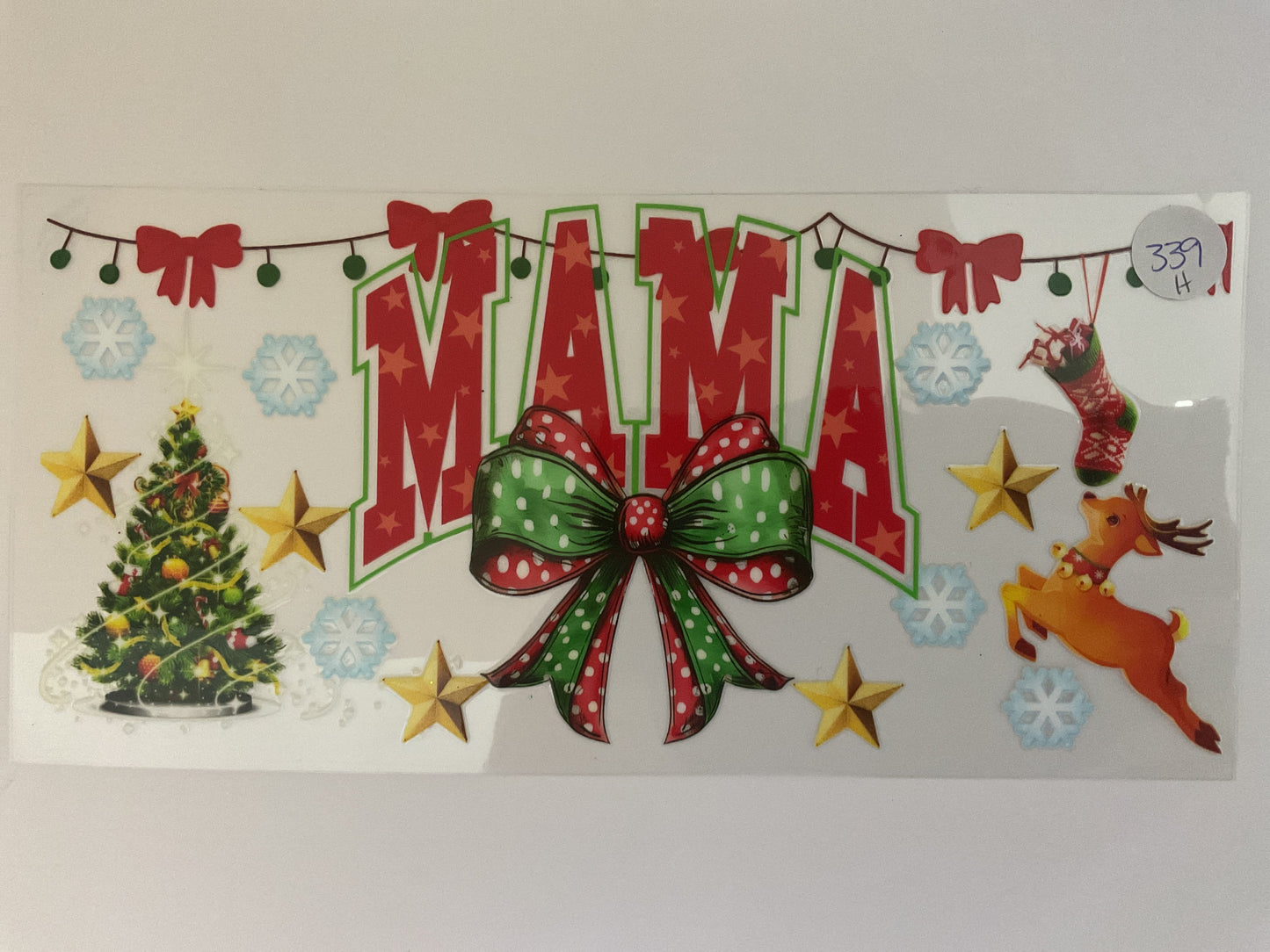 #339H - Mama Christmas - UV DTF