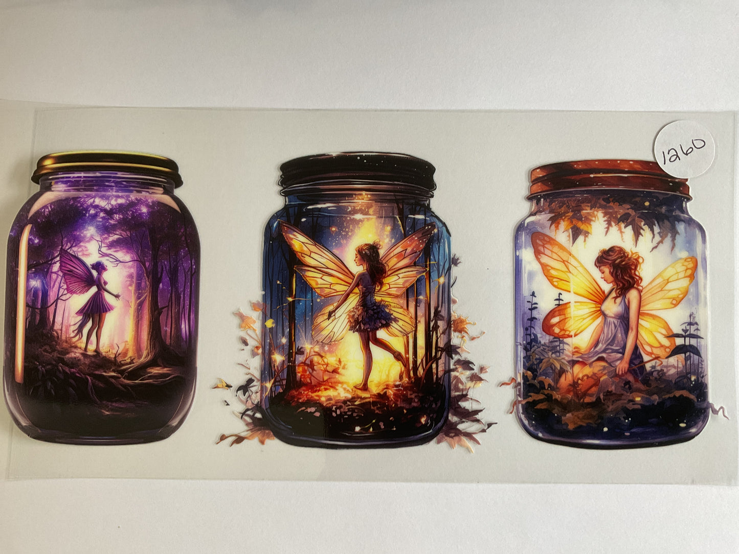 #1260 - FAIRY UV DTF Tumbler Wrap