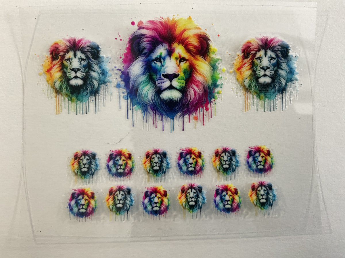 Rainbow Lion - Tumbler Keychain Wrap