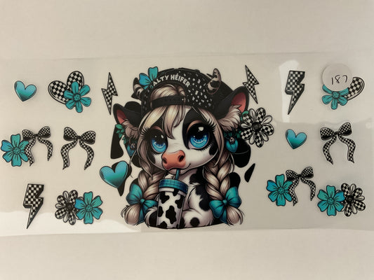 #187 - Cow - UV DTF