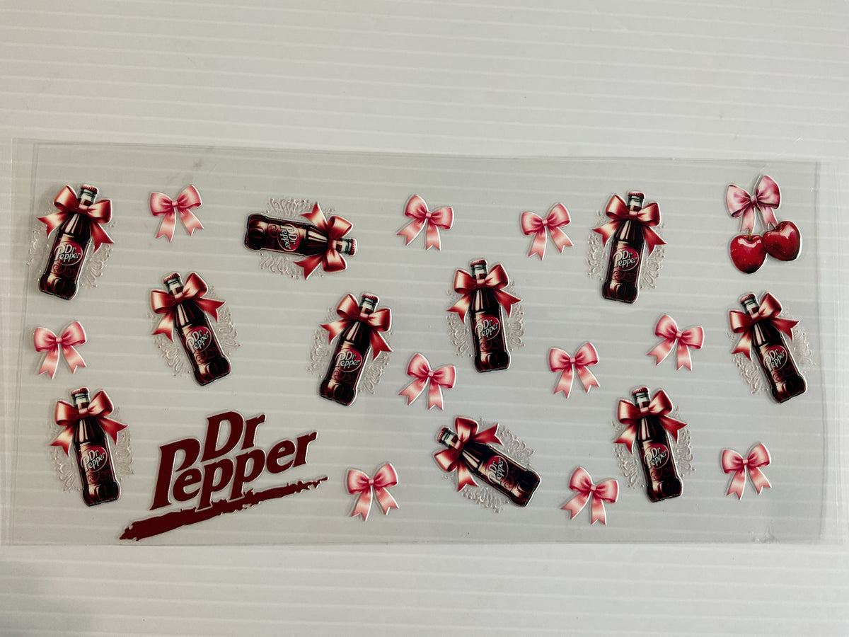 Dr P Bottles with Pink Satin Ribbons