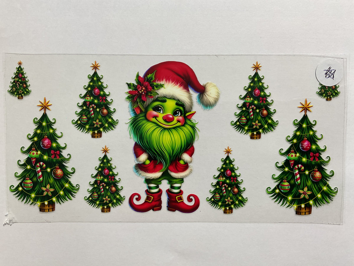 142C - Christmas Tree Elf  - Tumbler Wrap