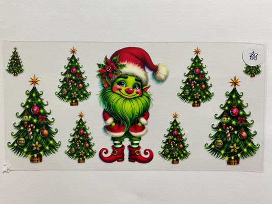 142C - Christmas Tree Elf  - Tumbler Wrap