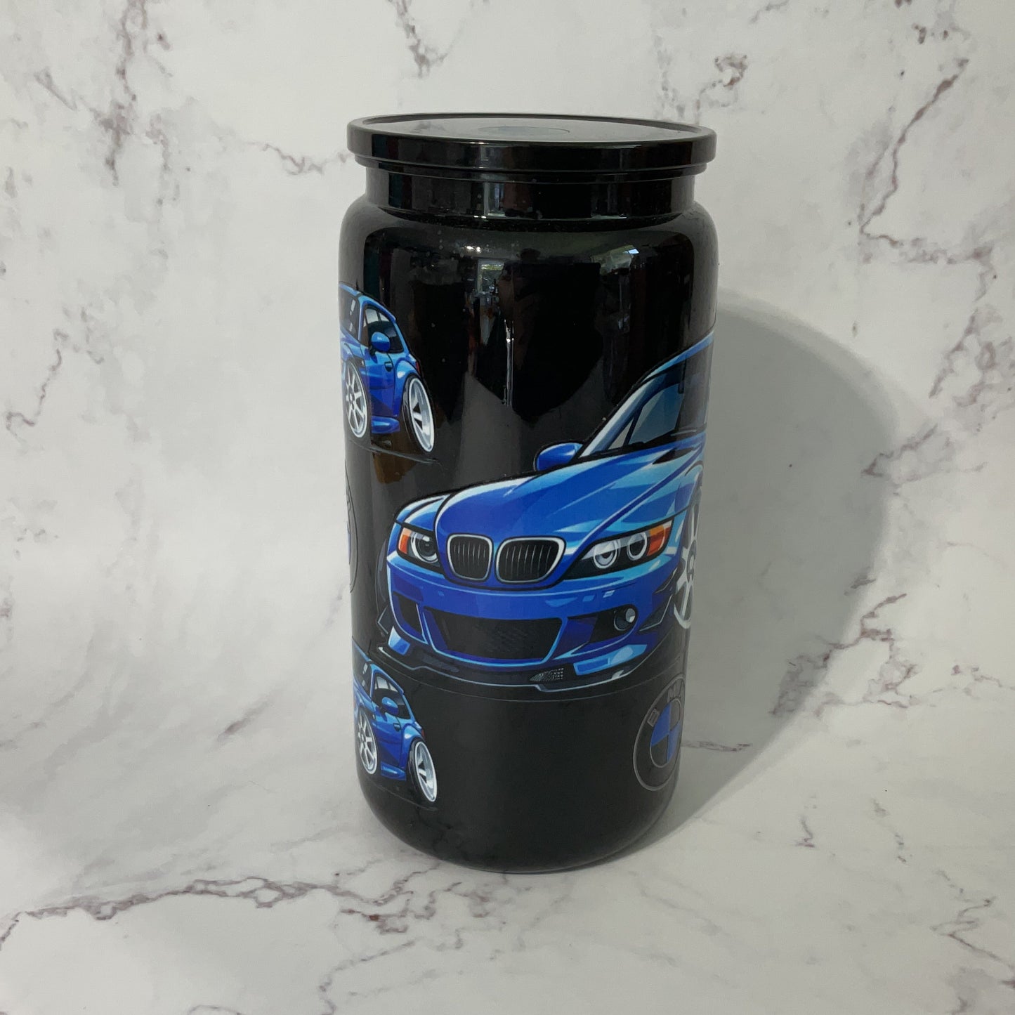 16oz Blue Car Tumbler
