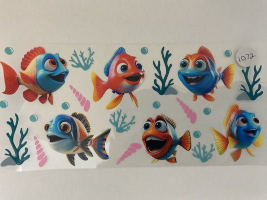 #1072 - Fish - UV DTF