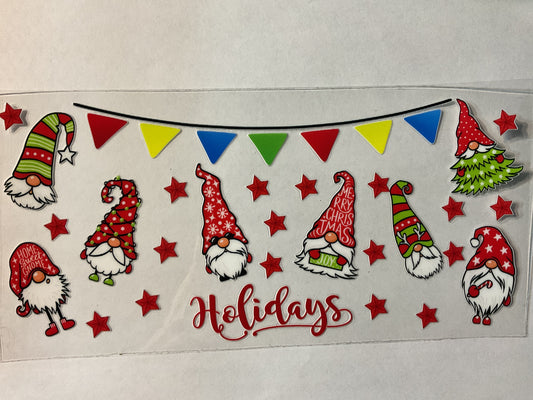 38C - Christmas Gnome - UV DTF