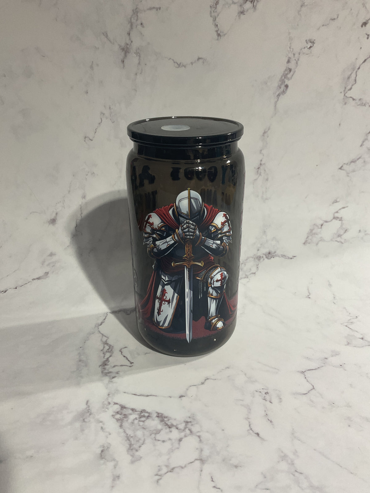 16oz Black I Am the Son of a King… - Premade NON-Snow Globe Tumbler