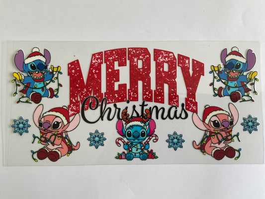 85C - Blue Guy Christmas - Tumbler Wrap