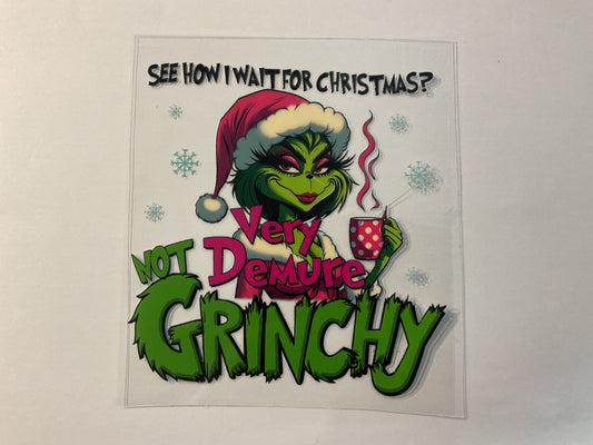 Green Christmas Lady - UV DTF
