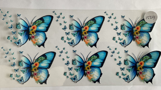 #1509 - Butterflies - UV DTF