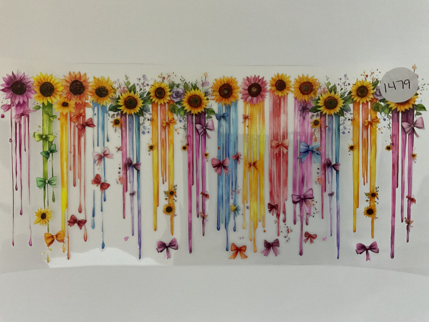 #1479 - Sunflower Rainbow - UV DTF