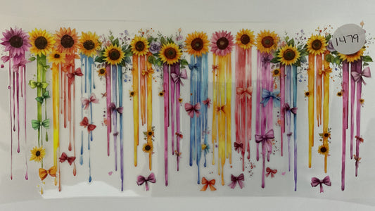 #1479 - Sunflower Rainbow - UV DTF