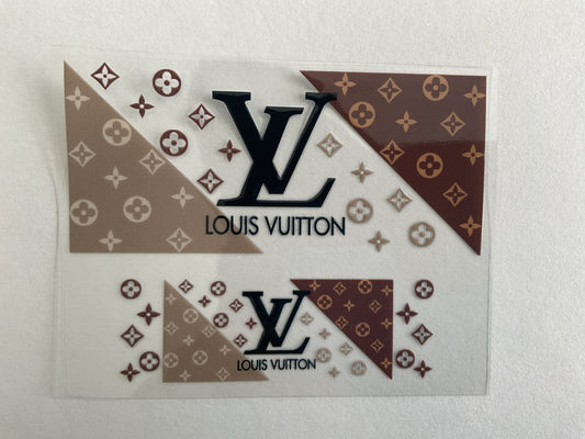 LV Black Brown - Tumbler Keychain Wrap