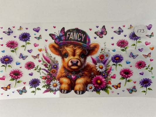 #173 - Fancy Cow - UV DTF