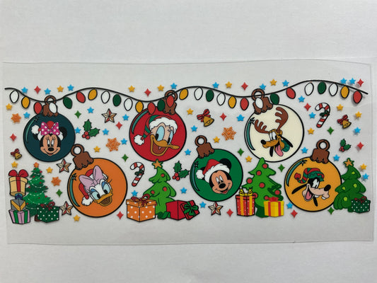 116C - Mouse Christmas Family - Tumbler Wrap