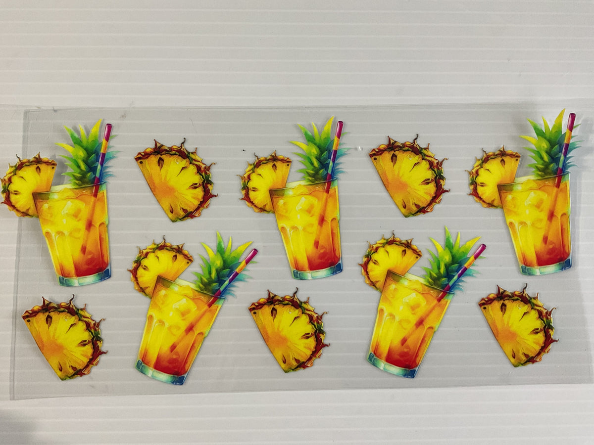 Pineapple Drinks - UV DTF