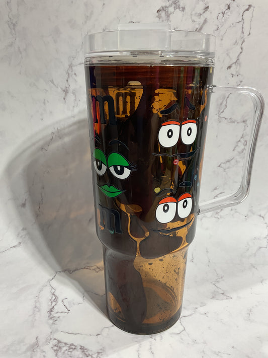 M&M - 40oz Dual Lava Snow Globe Tumbler