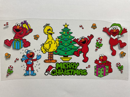 140C - Street Bird & Red Guy Christmas - Tumbler Wrap