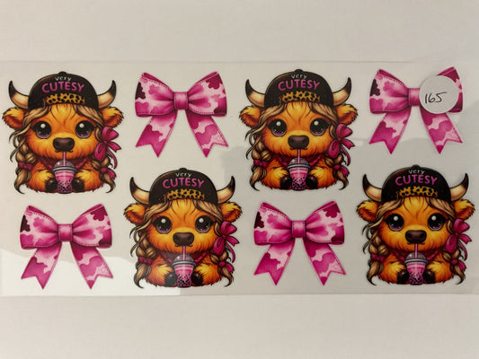 #165 - Very Cutesy Cow - UV DTF